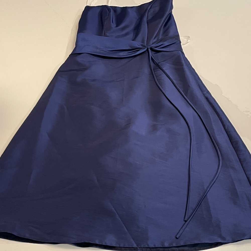 B2 Navy Blue Strapless Dress cocktail, hoco, ball, prom size 6